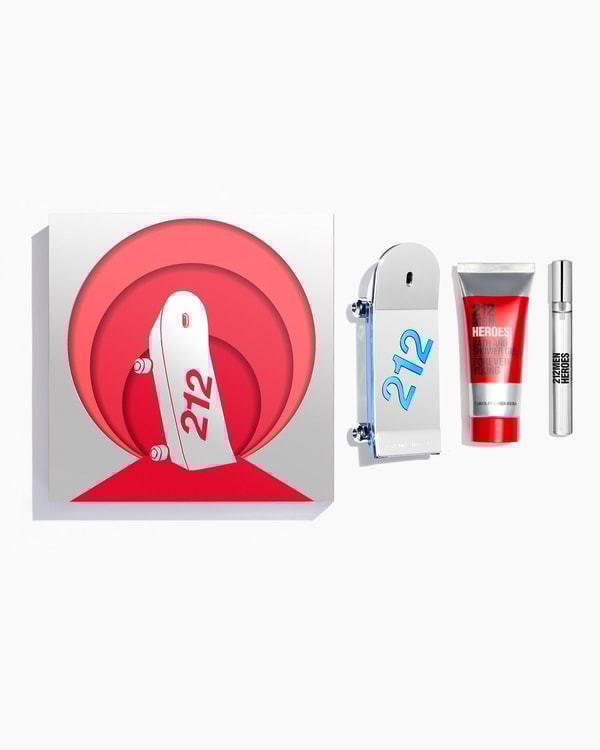 212 Heroes 90ml Eau de Toilette, 100ml Shower Gel and 10ml Megaspritzer