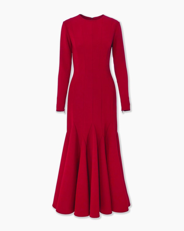 Midi Dress with Godets